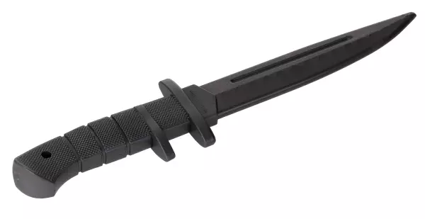 CUCHILLO NEGRO DE GOMA PARA ENTRENAMIENTO-