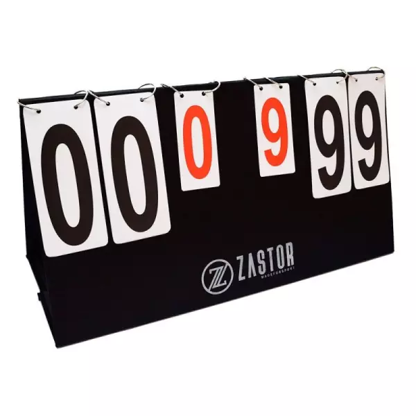 Marcador de mesa ZOOM - Puntos: 0-99 Juegos: 0-9 - 55x30cm PING PONG