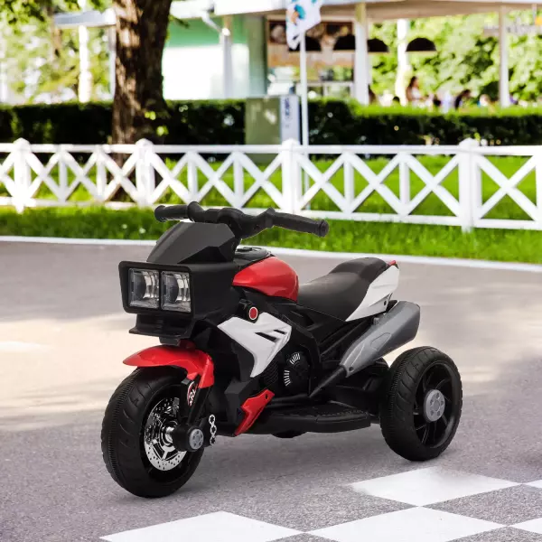Moto Eléctrica para +3 Años con Luces Música Neumáticos Anchos 86x42x52 cm