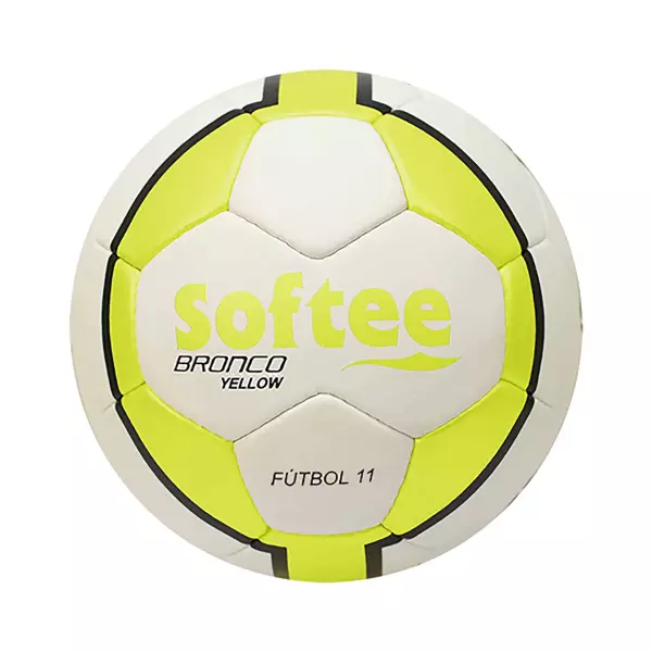 BALON SOFTEE BRONCO LIMITED EDITION - FUTBOL11, AMARILLO FLUOR