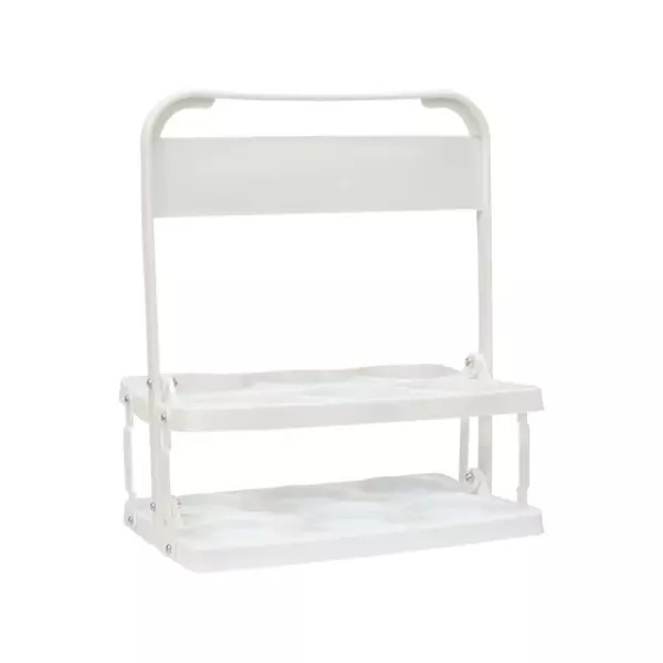 PORTABOTELLAS PVC BASICA  6UDS BLANCO