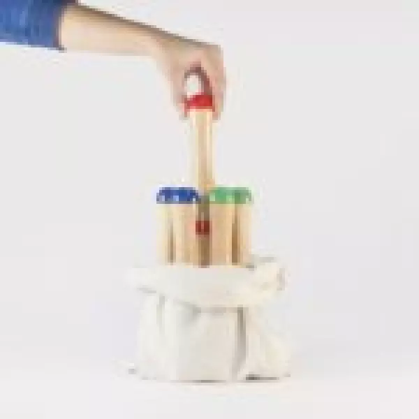 Juego de bolos en saco 24 CM MADERA