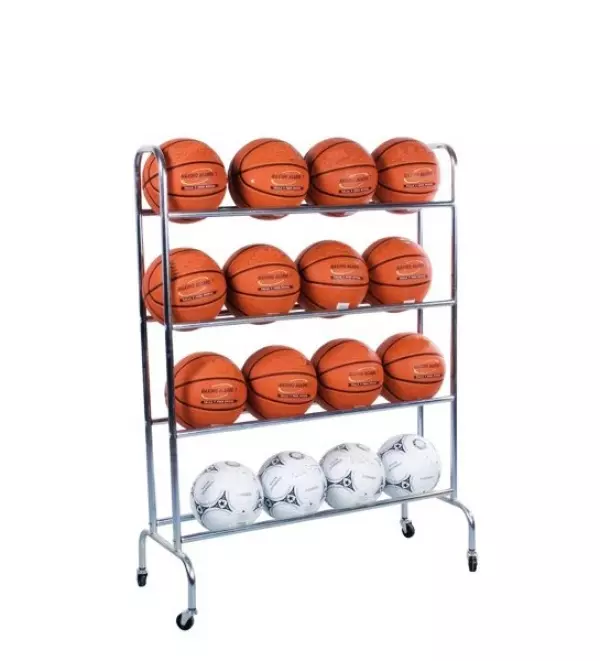 Carro estantería de balones para 16 unidades