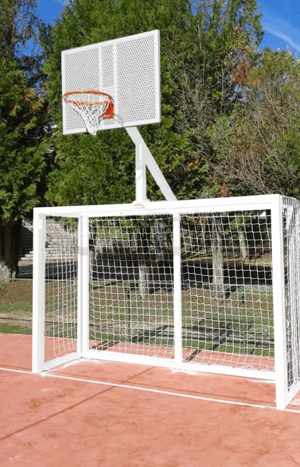 JUEGO PORTERÍAS F.SALA/BALONMANO - CANASTA BASKET BLANCO PORTES GRATIS
