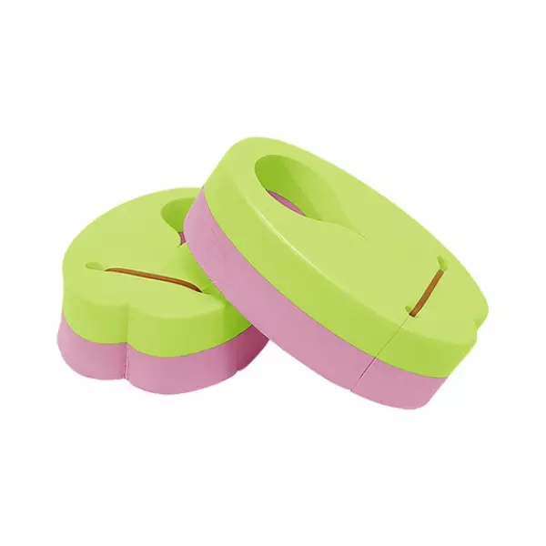 BRAZALETE FOAM BEBE NEW MULTICOLOR- PAR - VERDE/ROSA, BABY