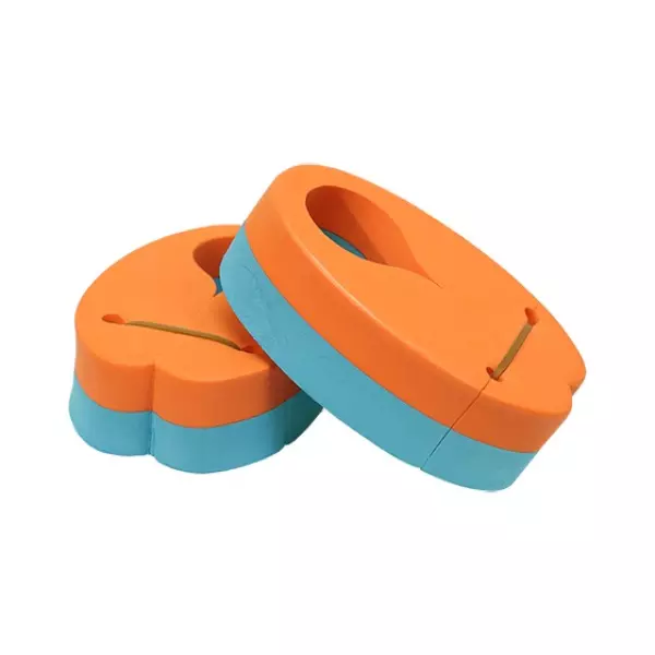 BRAZALETE FOAM BEBE NEW MULTICOLOR- PAR - BABY, NARANJA/CELESTE