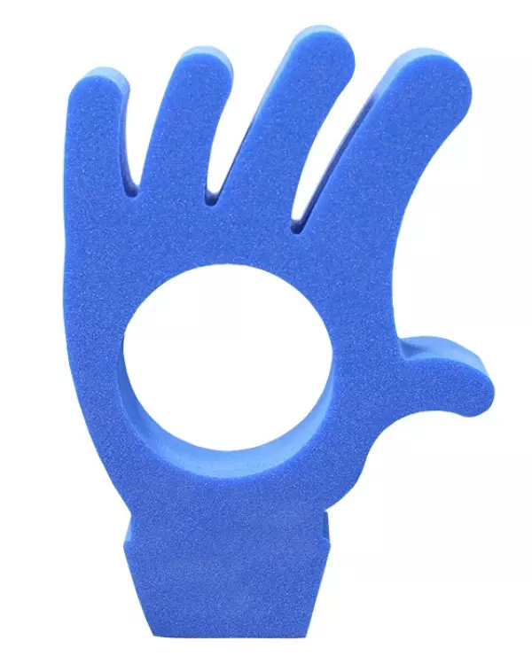 TAPIZ CON FORMA DE MANO 4cm AZUL