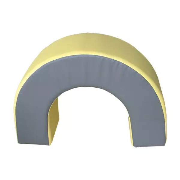 FIGURA ARCO 80X60X30 CM  AMARILLO/GRIS