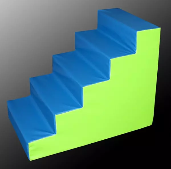 FIGURA ESCALERA GRANDE 100X80X60 CM - AZUL/VERDE,