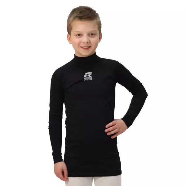 CAMISETA TÉRMICA ROX R-GOLD NIÑO - 12 AÑOS, NEGRO