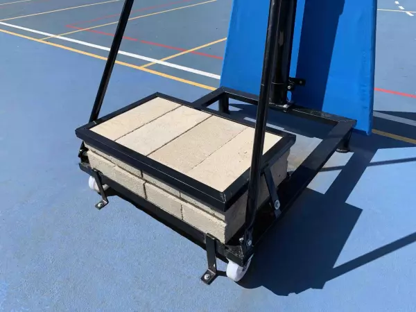 Juego de anclajes para canastas de minibasket portátiles