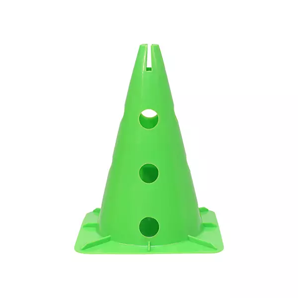 CONO CON SOPORTE PARA PICA Y ARO BASE CUADRADA - VERDE, 32CM