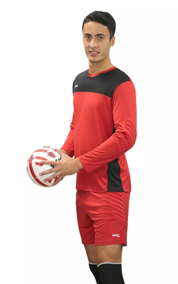 CAMISETA SOFTEE FULL PORTERO - ROJO/NEGRO, M