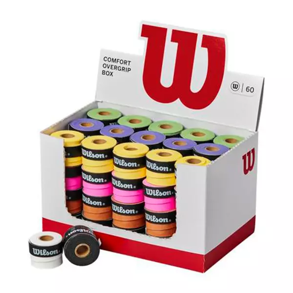 CAJA 60 OVERGRIPS WILSON COLORES padel