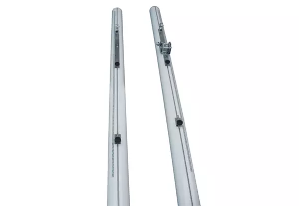 Postes de Voleibol aluminio, Ø 90mm, para anclar (tensor con cabrestante)