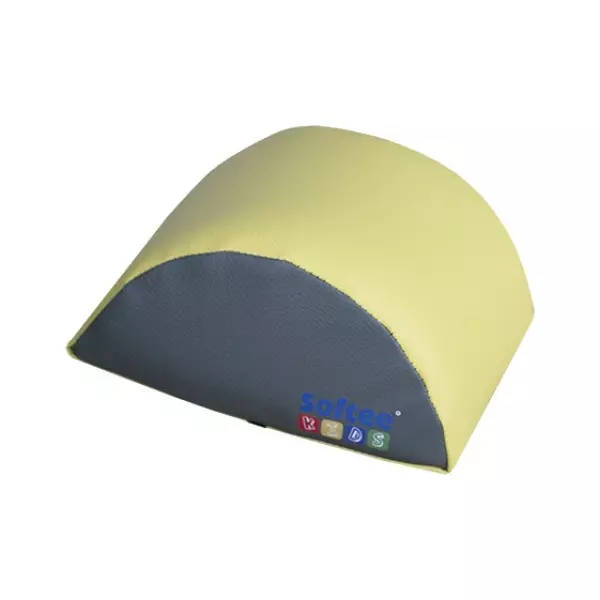 FIGURA SEMICILINDRO 12,5X25X25 CM  AMARILLO/GRIS