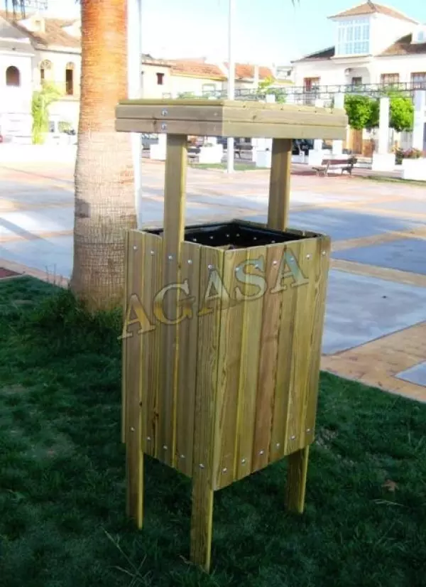 Papelera cuadrada de madera-modelo aldaman 1600x500x640