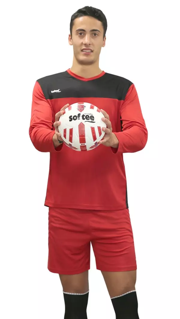 PANTALON CORTO SOFTEE FULL PORTERO - XL, ROJO