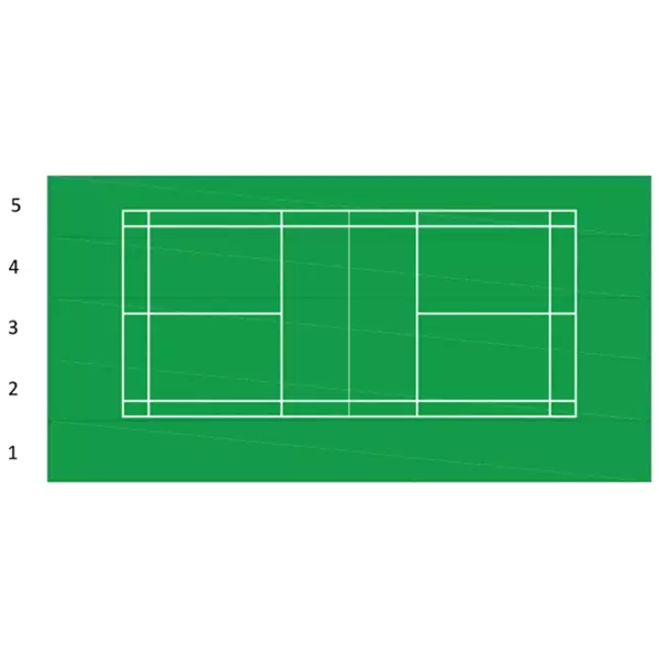 (UD) PISTA DE BADMINTON PORTATIL PAVIGRASS (17,80X9 MTS)