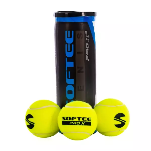 BOTE 3 PELOTAS TENIS SOFTEE PRO X