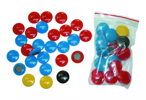 Fichas Magneticas Ø30 mm. Juego 27 uds.