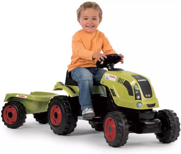 Tractor Claas Farmer Xl + Remolque  3 Años+verde/rojo PORTES GRATIS