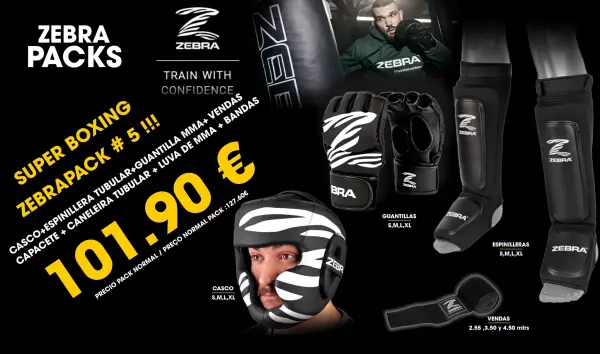 PACK BOXING / MMA Nº 5 casco,espinillera,vendas