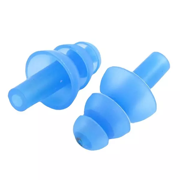 JUEGO TAPONES OIDO SILICONA SILFIX - AZUL, UNICA