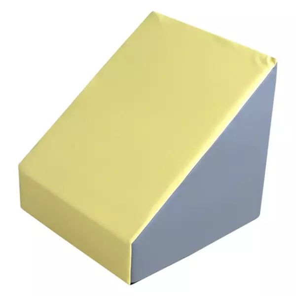 FIGURA RAMPA GRANDE  60X60X60 CM , AMARILLO/GRIS