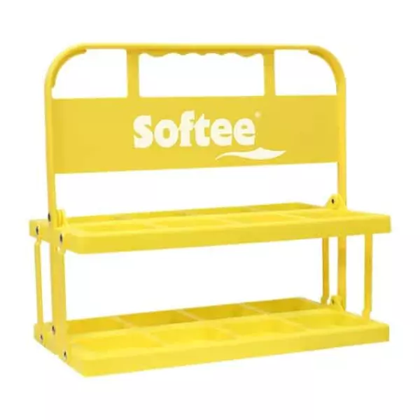 PORTABOTELLAS PLEGABLE PARA 8 BOTELLAS 750 ML - AMARILLO, 8 BTLL