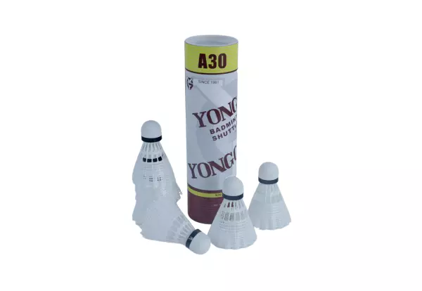 Volantes Badminton Nylon Basic A30, bote 6 uds.