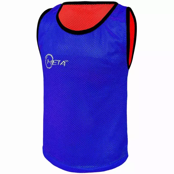 Peto Reversible azul/rojo futbol