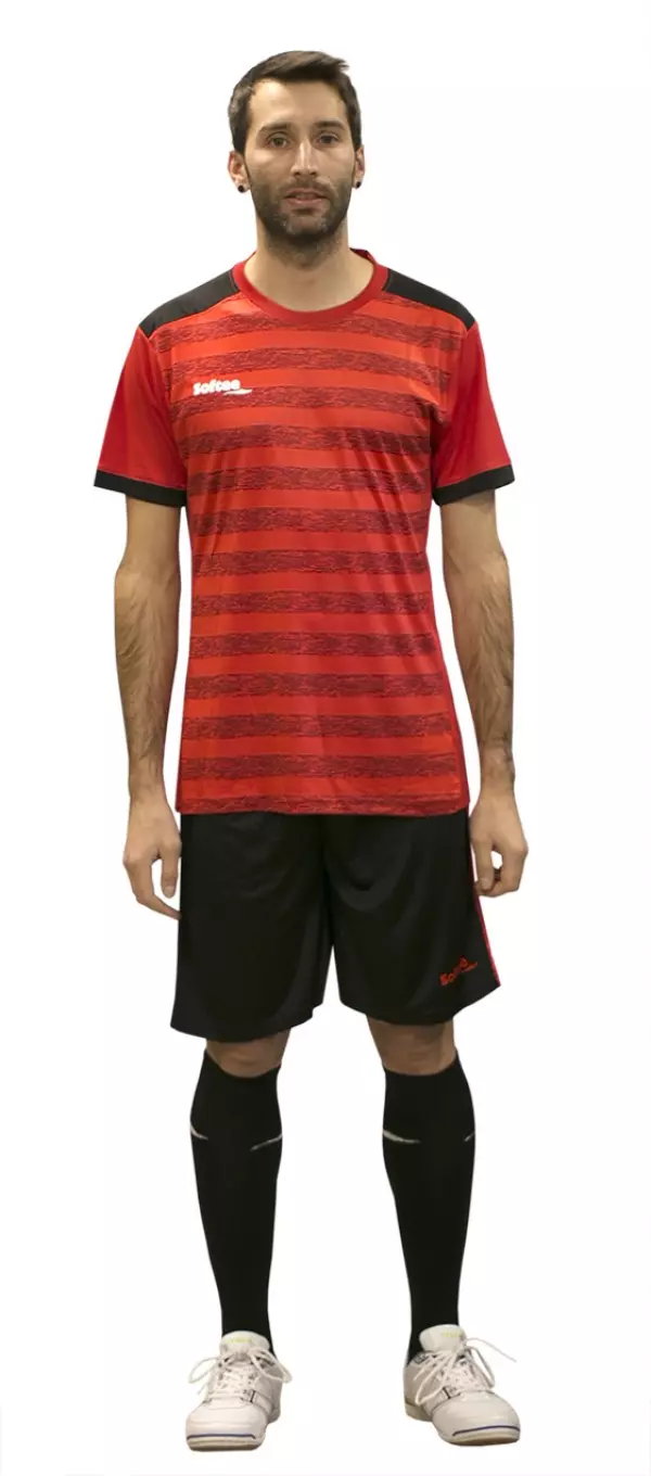 SET SOFTEE LEADER INFANTIL - 8 AÑOS, ROJO/NEGRO
