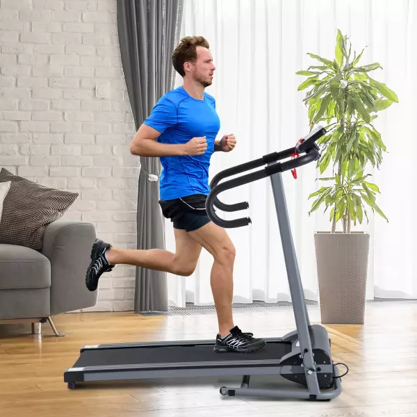 Cinta de Correr y Andar Eléctrica Plegable - Negro y Plata - Acero ABS PVC - 122x62.5x119 cm PREGUNTAR STOCK