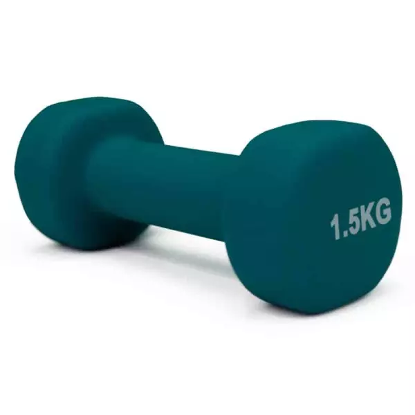 Mancuerna neopreno HANT 1,5 kg Verde oscuro UNIDAD