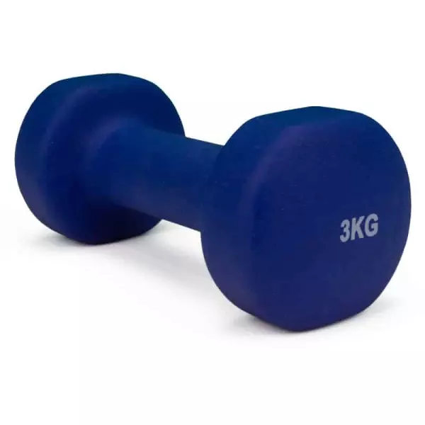 Mancuerna neopreno HANT 3 kg. Azul oscuro