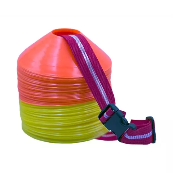 SET CHINO BELT - 60 UDES, GRIS/NARANJA FLUOR