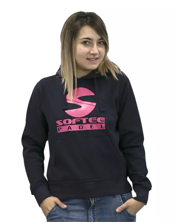 SUDADERA SOFTEE PADEL MUJER - MARINO/FUCSIA, XS#