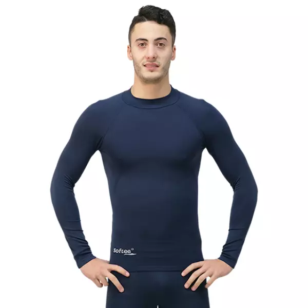 CAMISETA TÉRMICA SOFTEE BUBBLE ADULTO - MARINO, M/L