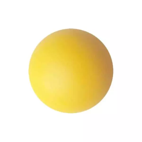 PELOTA HOCKEY/FLOORBALL SOFT - BLANCO/AMARILLO,7,5CM