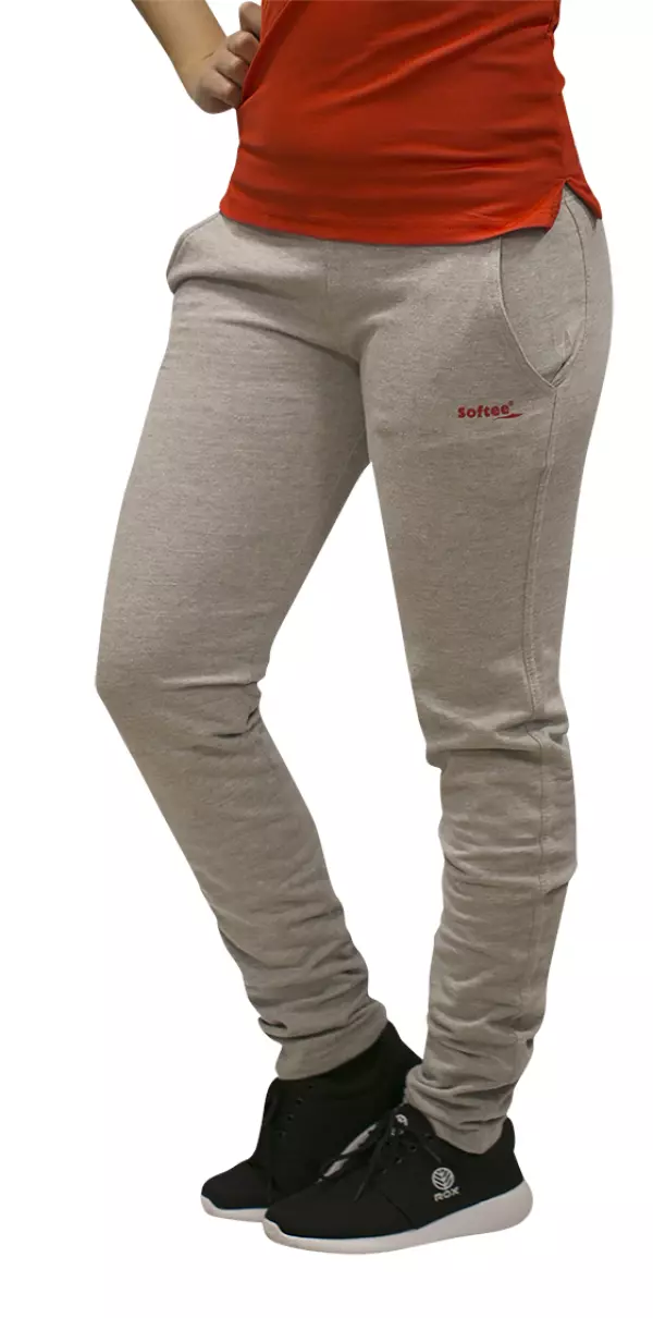 PANTALON SOFTEE GAME REBEL INFANTIL - GRIS/ROJO, 14 AÑOS#