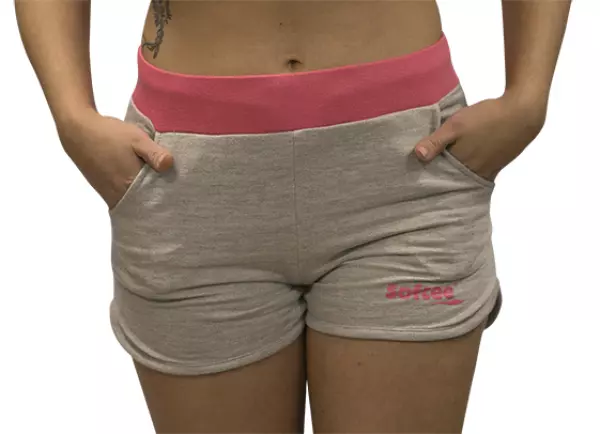 PANTALON CORTO SOFTEE SCANIA ADULTO - GRIS/ROSA, L#
