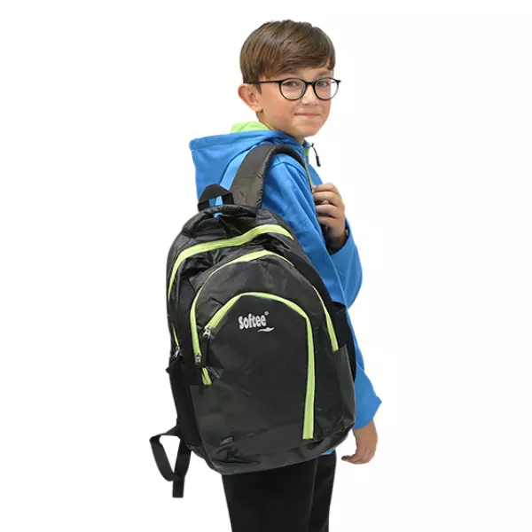 MOCHILA SOFTEE LEGEND - UNICA, NEGRO/VERDE#