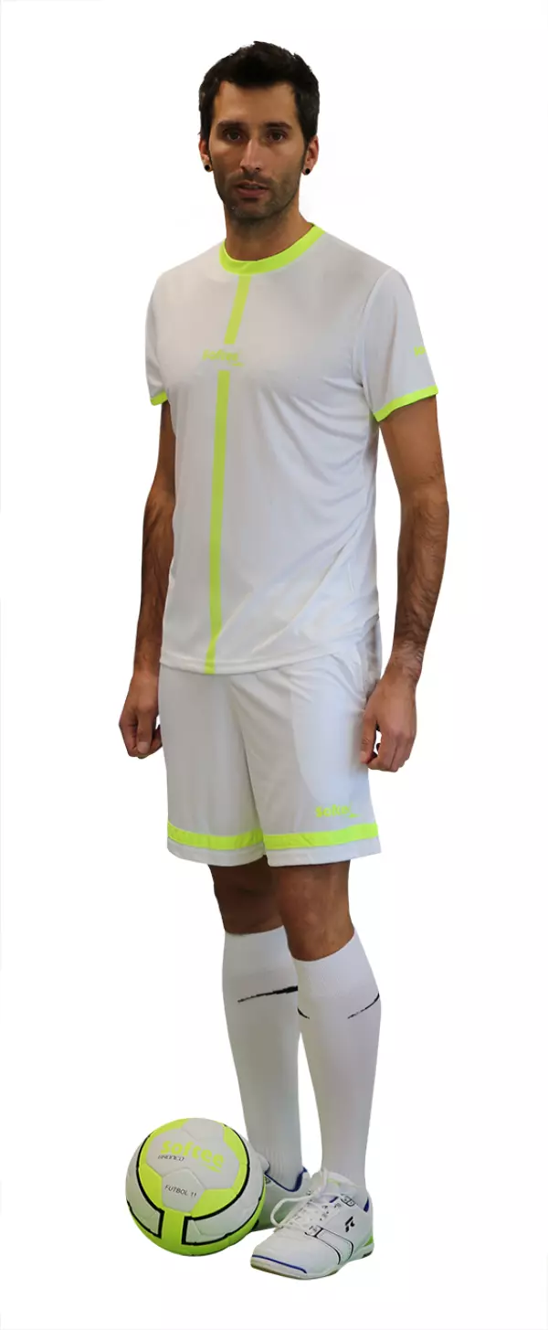 CAMISETA SOFTEE TIPEX NIÑO  - BLANCO/AMARILLO FLUOR, 12 AÑOS