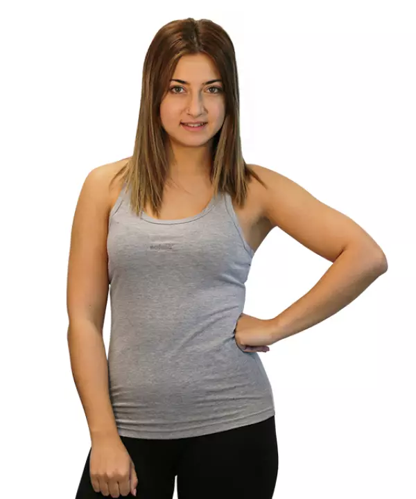 CAMISETA SOFTEE TIRANTES MOTIVATION MUJER - GRIS CLARO, M