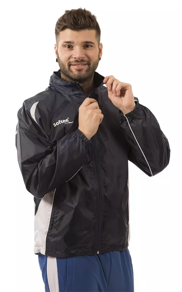 CHUBASQUERO SOFTEE FULL - MARINO/BLANCO, L#
