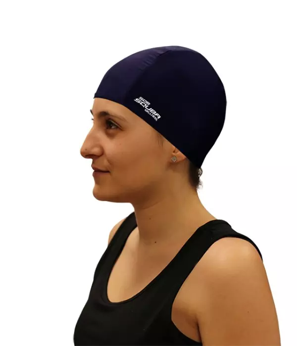 GORRO NATACION LICRA SQUBA - SENIOR, MARINO