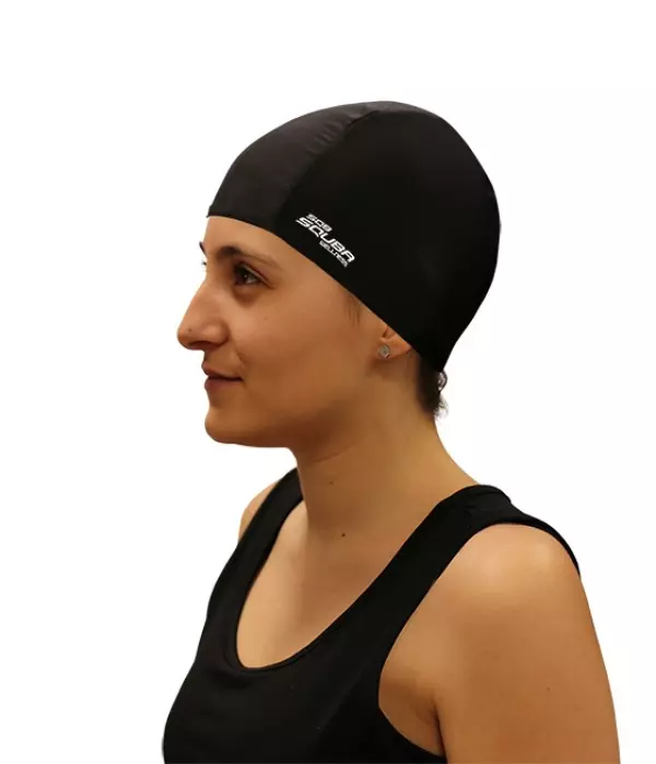 GORRO NATACION LICRA SQUBA - NEGRO, SENIOR