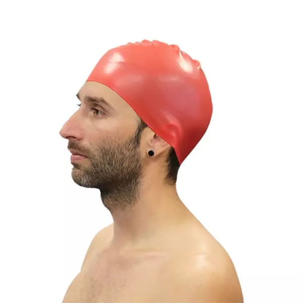 GORRO NATACION SILICONA SOFTEE - JUNIOR, NARANJA