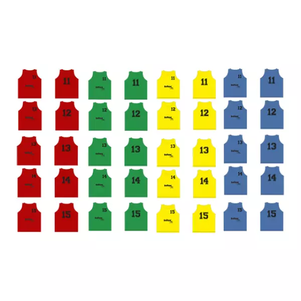 SET 5 PETOS SOFTEE NUMERADOS del 11 al 15 - JUNIOR, AMARILLO